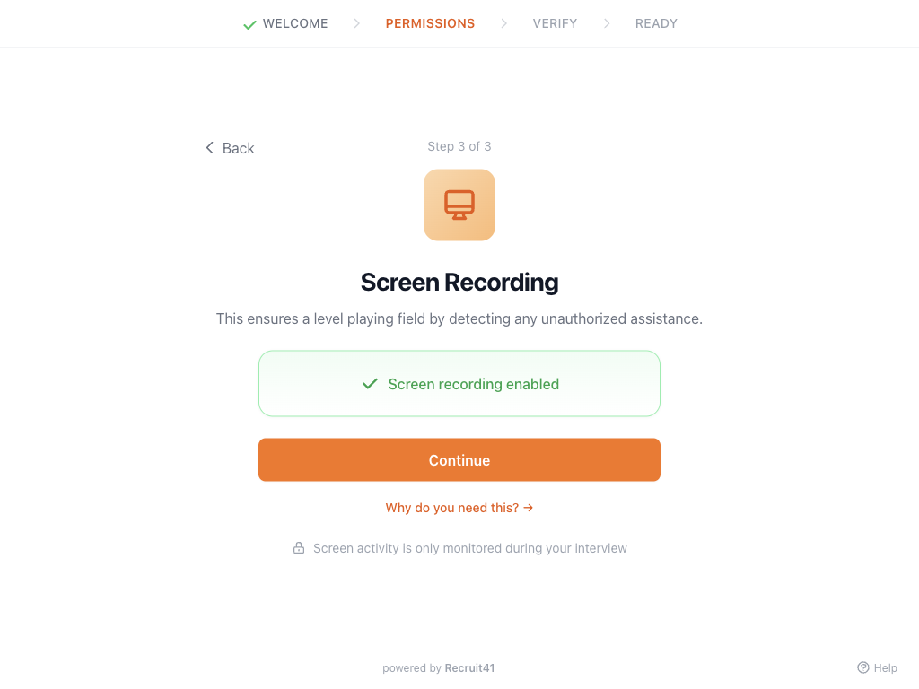 Screen Recording Permission